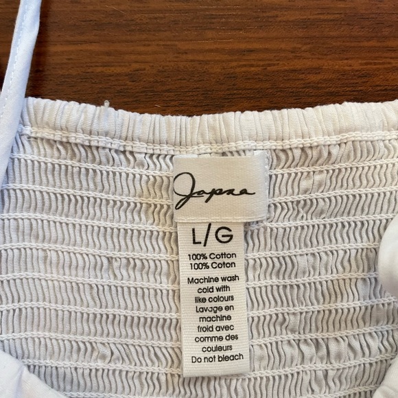 Japna White Ruffled Tank Top - Picture 3 of 4